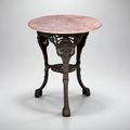 Mid-century cast iron Britannia pedestal table with ornate sculptural base and marble top, a vintage European-inspired accent table with architectural character — Hommes and Gardens, Furniture Collection, Objects + Curiosities Collection, Home Decor, Landscape Architect, Interior Designer, Outdoor Living, Home Design, Luxury Design, Art, Furniture, Objects, Vintage Furniture, European Design, Neoclassical Decor, Garden Design, Best Gifts.