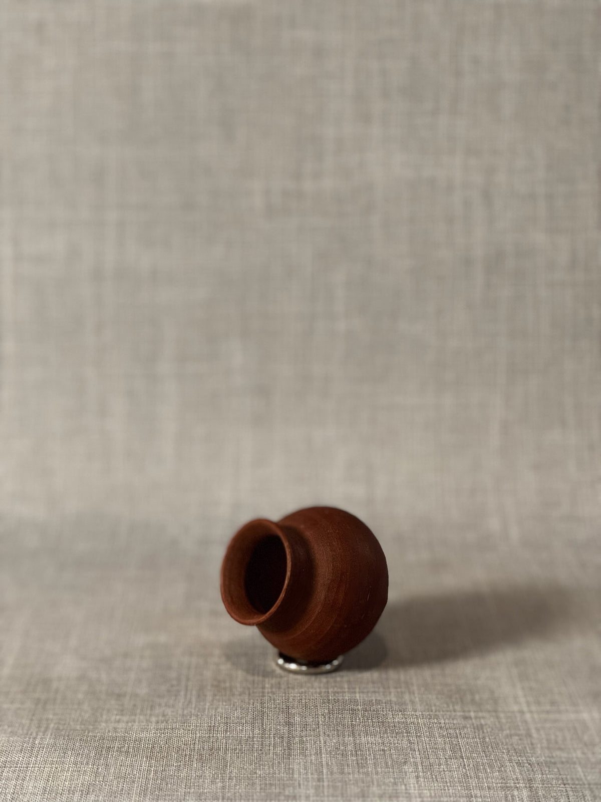 Handcrafted Miniature Terracotta Pot Vessel – Rustic Wheel-Thrown Clay Accent