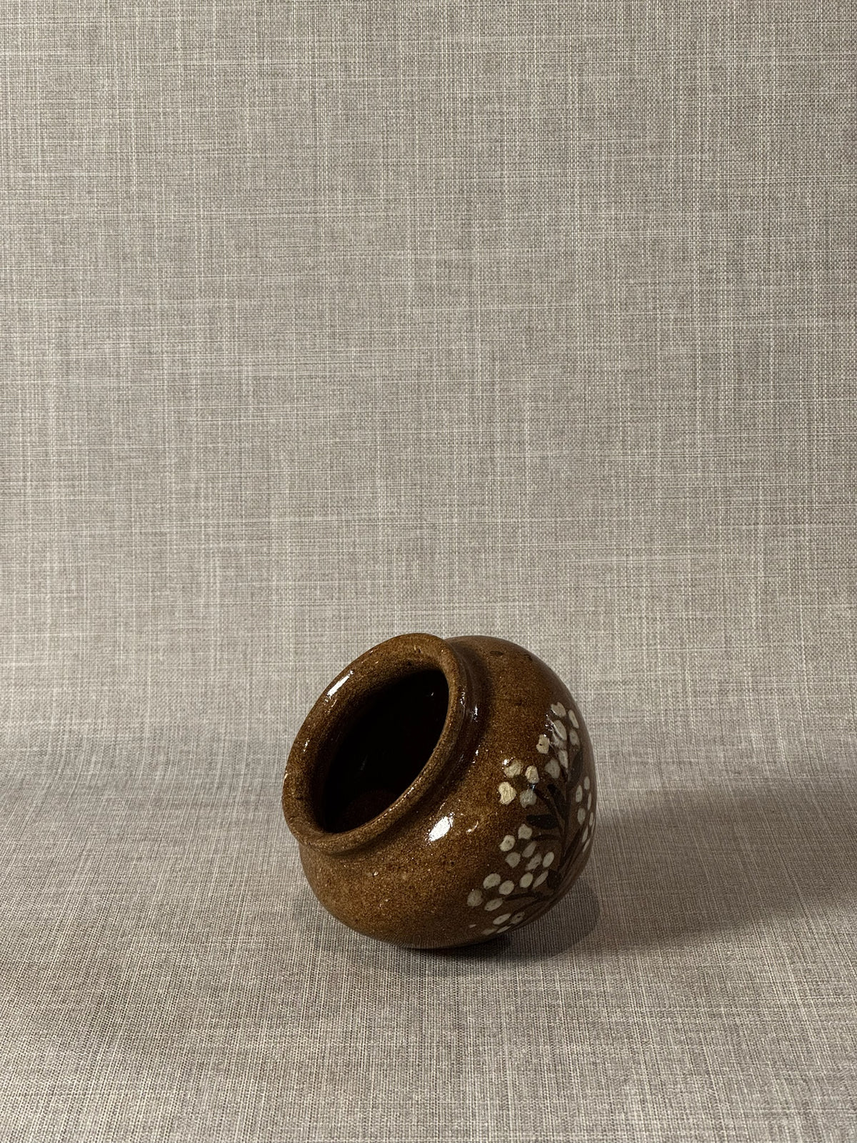vintage style stoneware jar rustic pottery home decor
