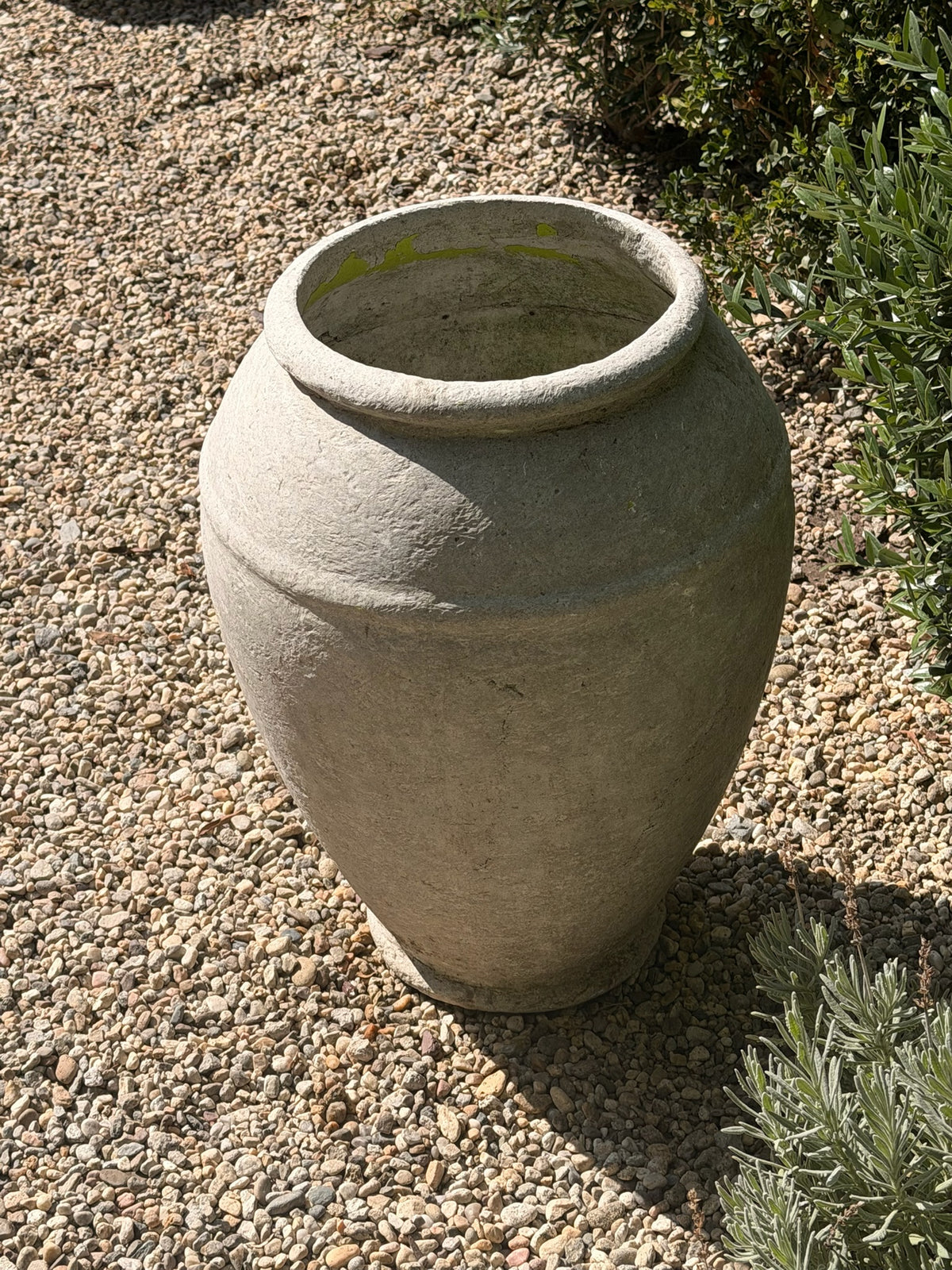 Side view of Willy Guhl Swiss garden vase