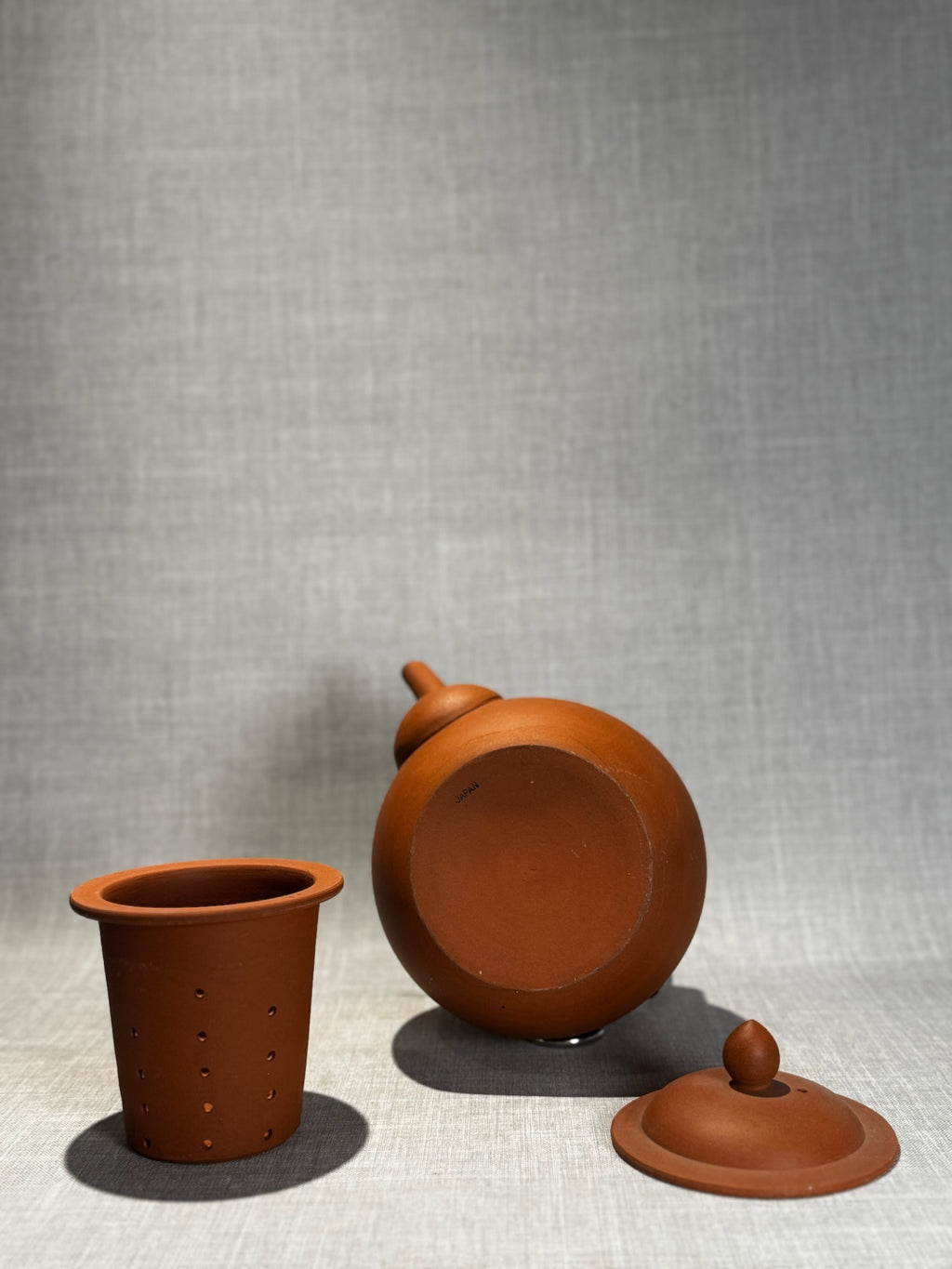 unglazed Japanese clay teapot
