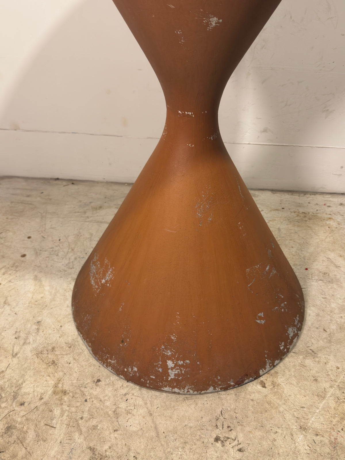 mid century hourglass planter eternit swiss design