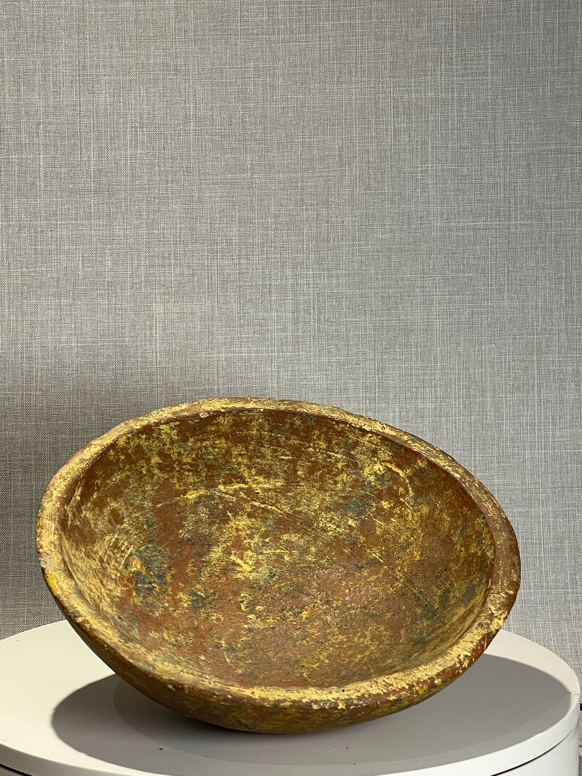 handcrafted wooden dough bowl vintage rustic decor piece