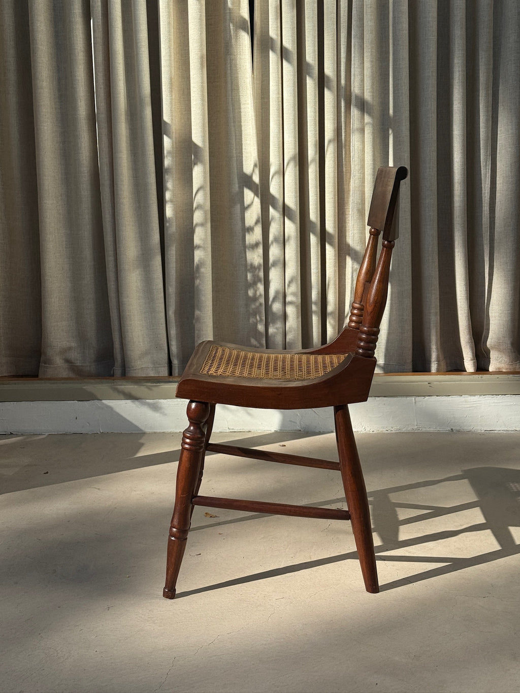 Late 19th Century American Hitchcock-Style Cane Seat Dining Chairs, Set of 8