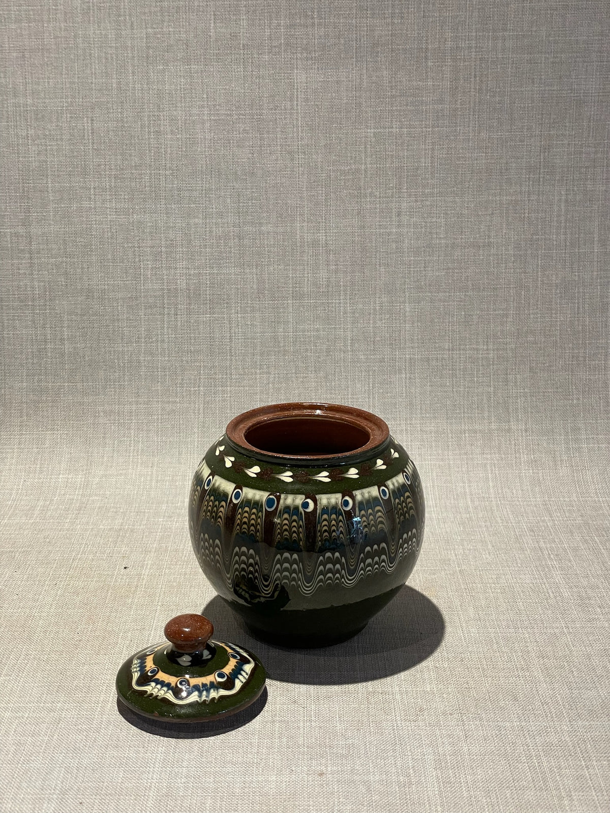 Carpathian Whispers Candle – Handcrafted Romanian Pottery Vessel