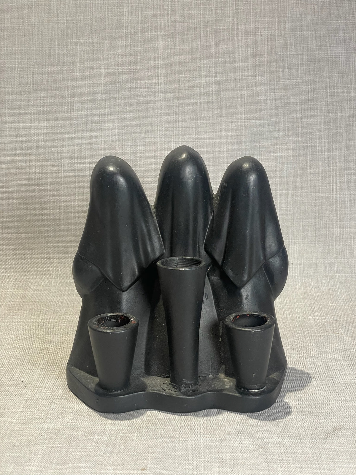 Vintage Triple Singing Nun Candle Holder Centerpiece