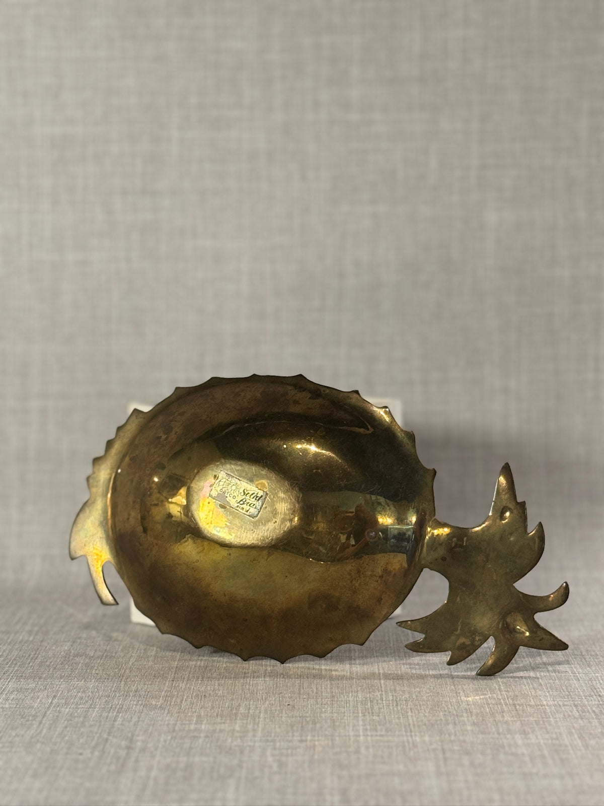 Elegant Mid-Century Solid Brass Pineapple Bowl  – Handcrafted Hollywood Regency
