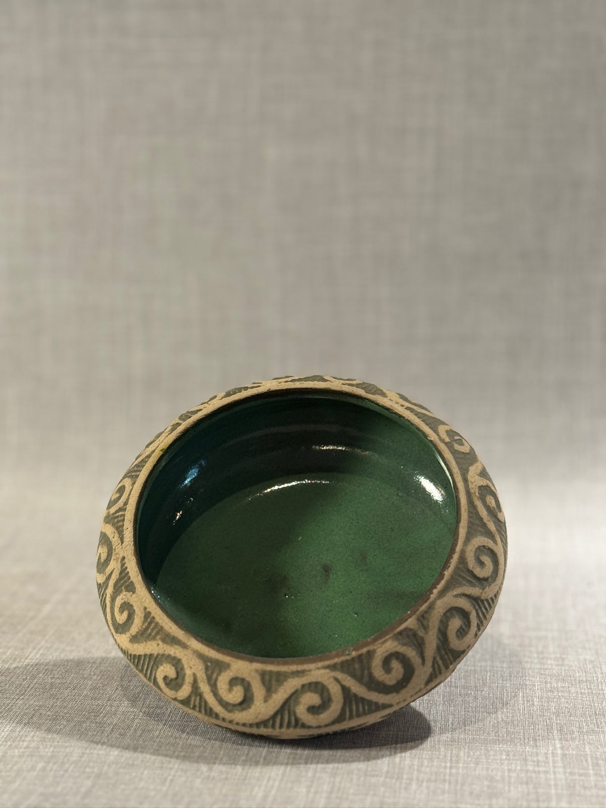 rustic boho terracotta decorative bowl for coffee table
