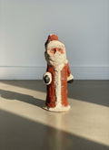 Primitive Handcrafted Papier-Mâché Santa Claus Figure