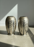 Vintage WMF Ikora Silver-Plated Art Deco Vases, Germany c.1940s - Set of 2