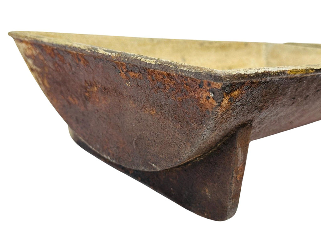 Antique firebrick-lined cast iron troughs with aged industrial patina, versatile for garden planters, outdoor decor or rustic interior styling — Hommes and Gardens, POTS + PLANTERS Collection, Landscape Architect, Interior Designer, Outdoor Living, Art, Furniture, Objects, Best Gifts, Nature, Backyard, Yard, Outdoor Decorations, Home Decor, Home Design, Luxury Design.