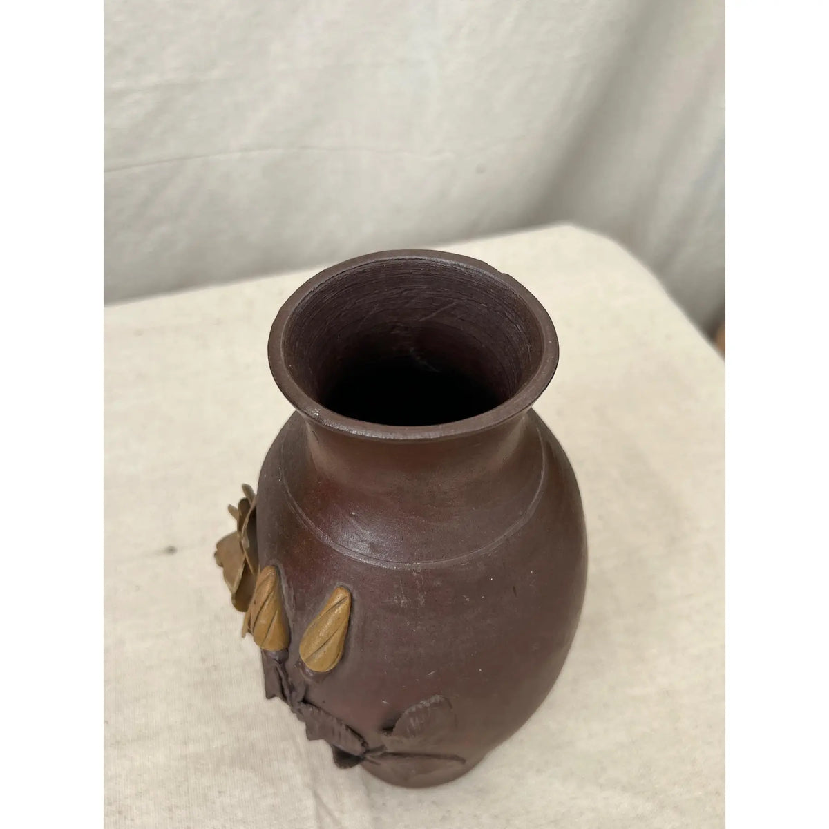 Antique French pottery vase from Normandy, handmade in 1944, featuring elegant ceramic texture and timeless European craftsmanship — Hommes and Gardens, Vases + Vessels Collection, Landscape Architect, Interior Designer, Outdoor Living, Art, Furniture, Objects, Best Gifts, Nature, Backyard, Yard, Outdoor Decorations, Home Decor, Home Design, Luxury Design.