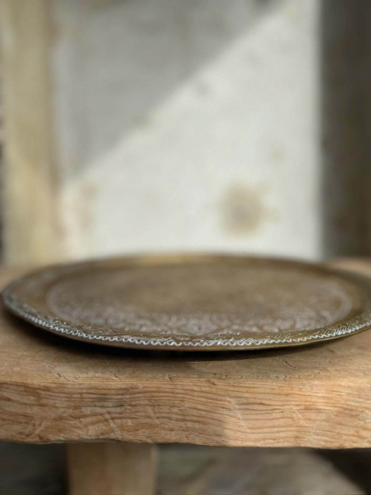 decorative indo persian metal tray antique finish