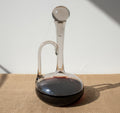 mid century French smoke glass wine decanter