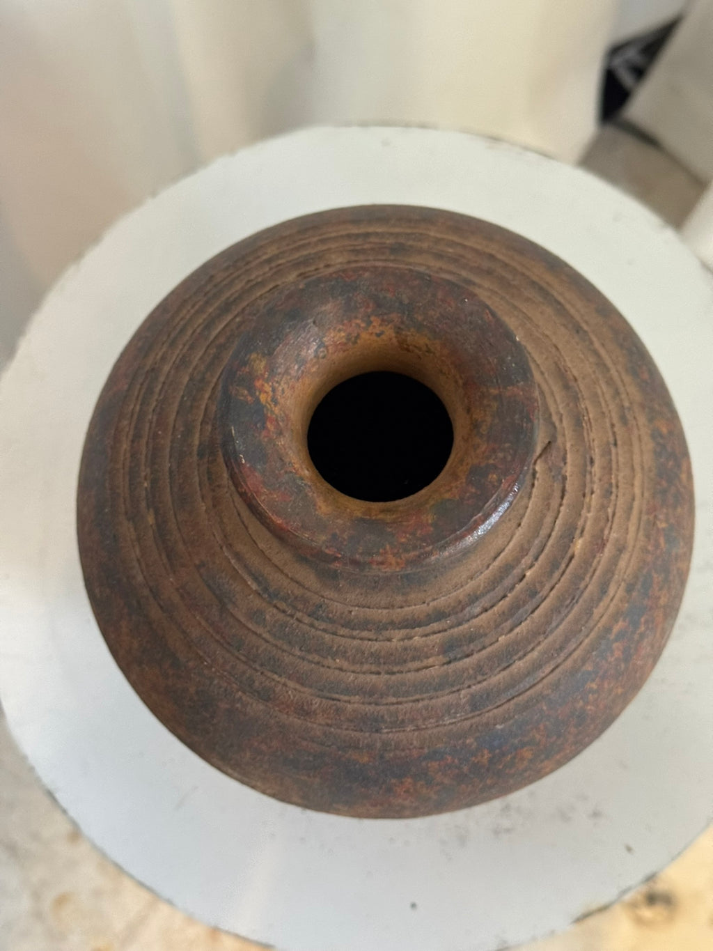Handcrafted rustic terracotta vase with aged surface and organic hues, traditional pottery piece evoking primitive artisanal aesthetics — Hommes and Gardens, Vases + Vessels Collection, Landscape Architect, Interior Designer, Outdoor Living, Art, Furniture, Objects, Best Gifts, Nature, Backyard, Yard, Outdoor Decorations, Home Decor, Home Design, Luxury Design.