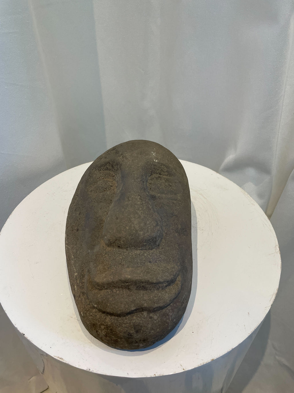 Natural stone tribal face sculptures with weathered finish and expressive primitive carving, ideal for garden art collections — Hommes and Gardens, home decor, garden decor, outdoor decorations, home design, luxury design, Landscape Architect, Interior Designer, Outdoor Living, Art, Furniture, Objects, Best Gifts, Nature, Backyard, Yard.