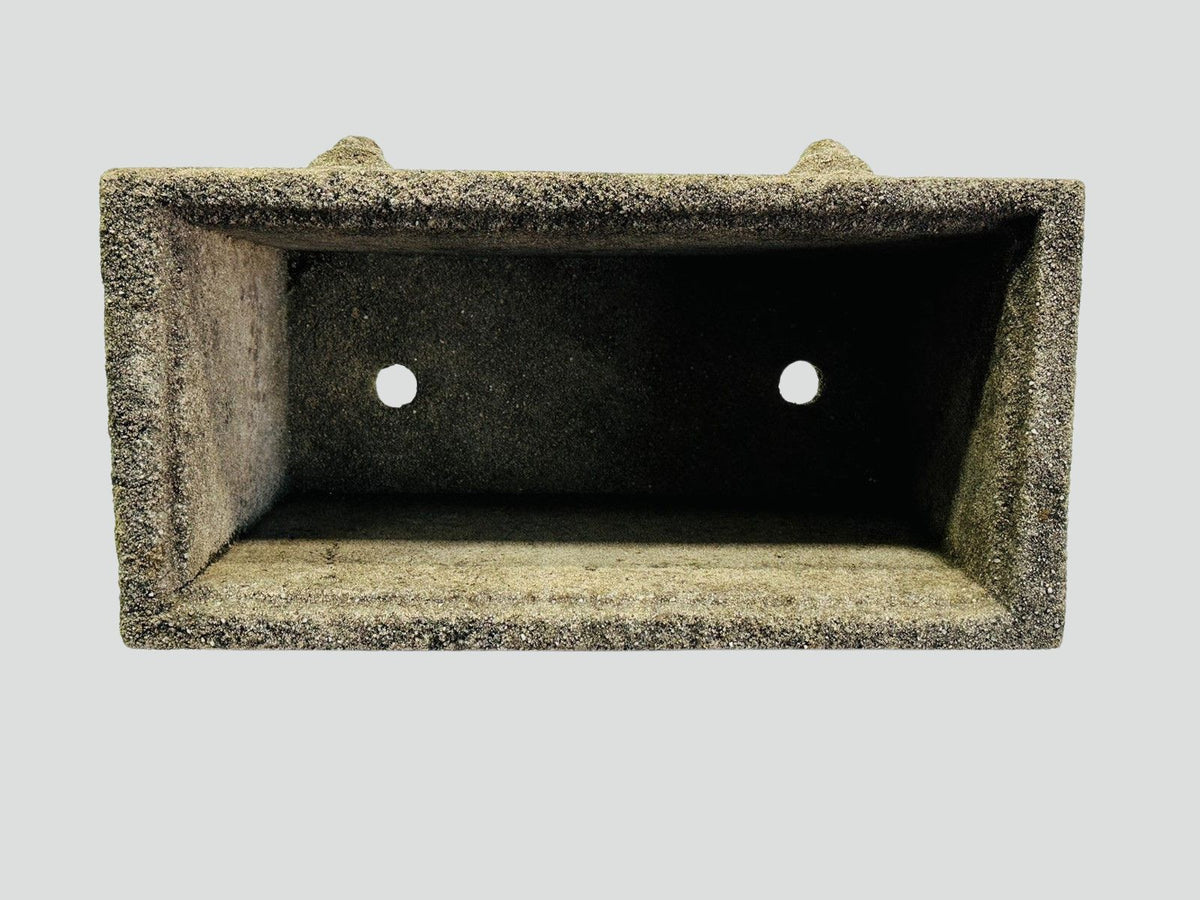 Vintage concrete garden planters with lion head design and European aesthetic, rustic rectangular flower boxes for outdoor spaces — Hommes and Gardens, POTS + PLANTERS Collection, Landscape Architect, Interior Designer, Outdoor Living, Art, Furniture, Objects, Best Gifts, Nature, Backyard, Yard, Outdoor Decorations, Home Decor, Home Design, Luxury Design.