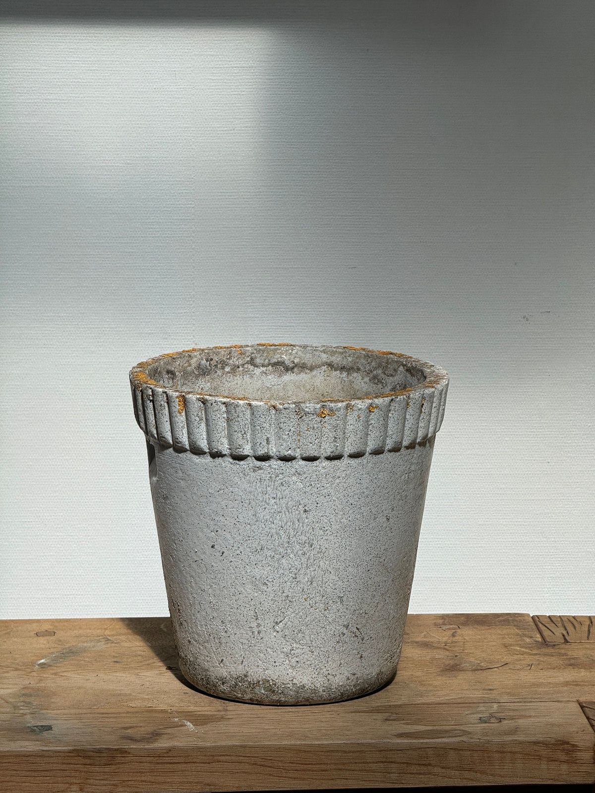 vintage concrete flower pot indoor outdoor planter