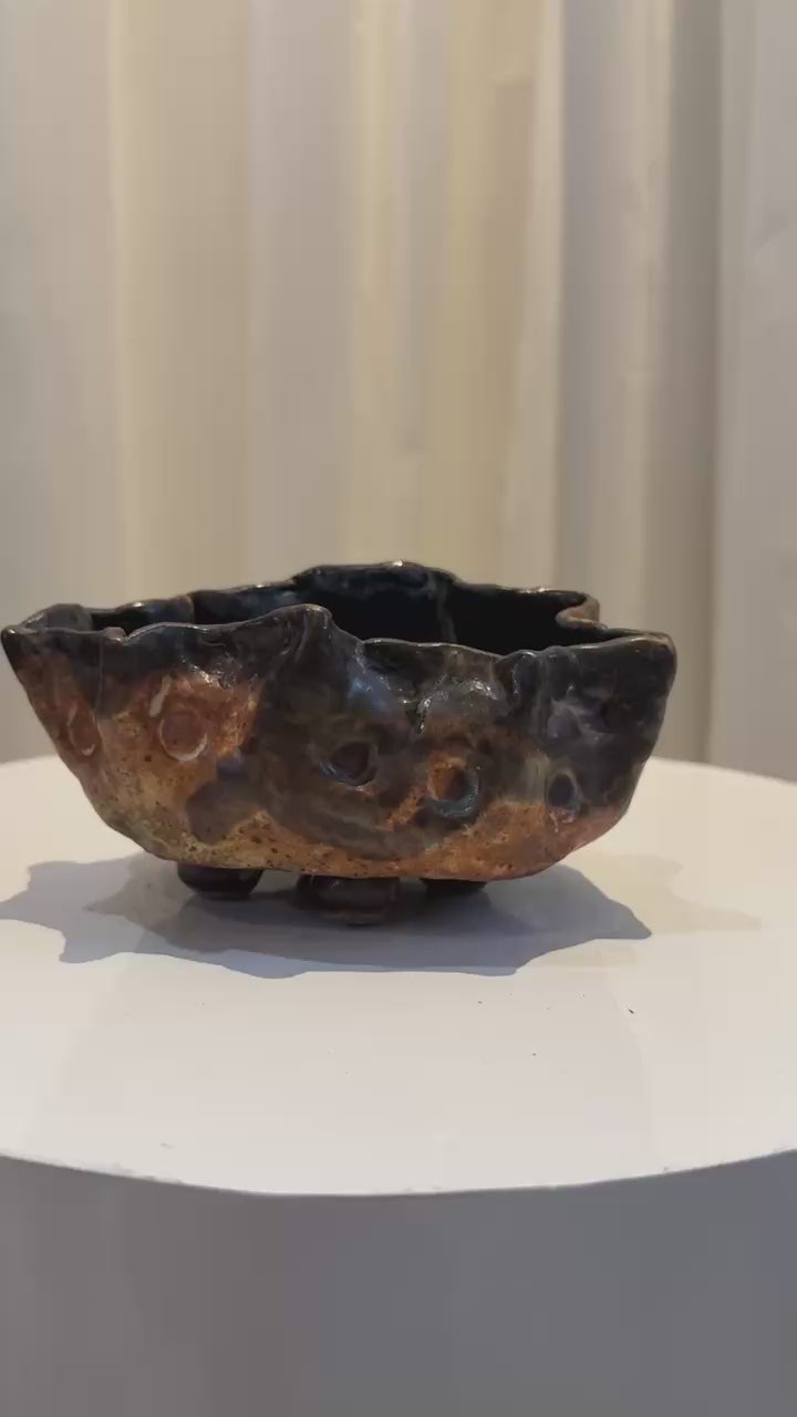 Handmade Freeform Studio Pottery Vase – Sculptural Ceramic Art Piece